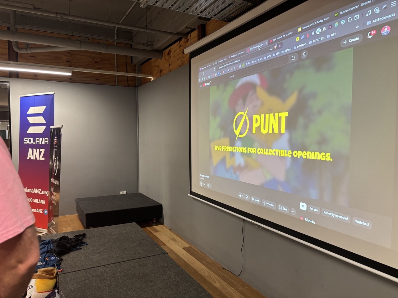 PUNT live predictions demo on screen